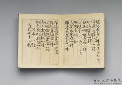 图片[3]-“A Garland of Treasures” inventory album, Qianlong reign (1736-1795), Qing dynasty-China Archive